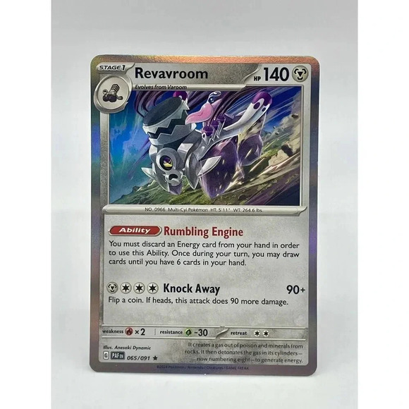 Revavroom 065/091 Paldean Fates Holo Rare Pokemon TCG Mint Unplayed - Picture 1 of 7